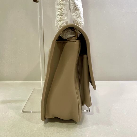 NWT SAINT LAURENT Monogram Medium Niki Shoulder Bag Dark Beige - Picture 7 of 16